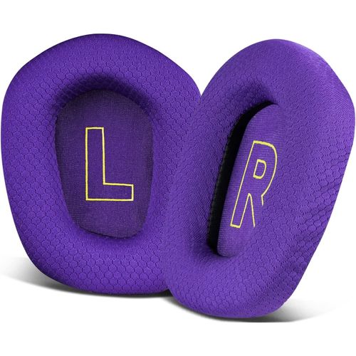 Coussinets de rechange confortables en maille pour casque Logitech G733 - Violet