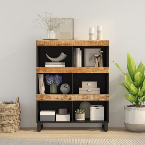 Vidaxl Armoire Latérale 85x33x107 Cm Bois Massif De Manguier