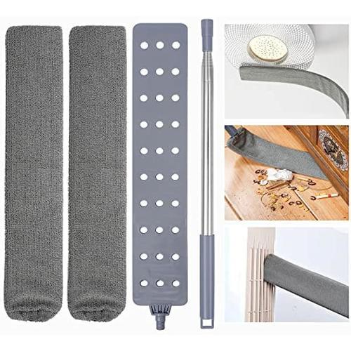 Brosse à poussière de Chevet Plumeau Télescopique, Retractable Gap Dust Cleaner 140 cm pour Canapé-lit Meuble Plancher Poussière Domestique