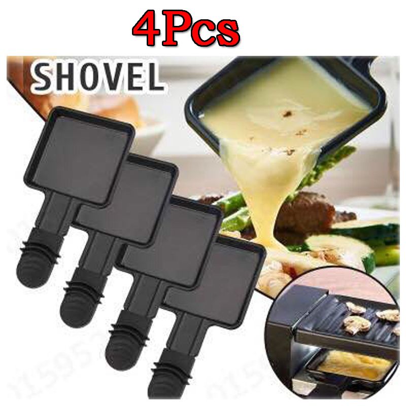 4PCS Coupelle Raclette Barbecue et 4PCS Spatules Ă Raclette en Bois...