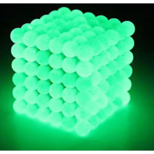 216 Pcs 5mm DIY Magique Aimant Magnetique Blocs Boules Sphere Cube Perles  Puzzle Construction Jouets Stress Vert fluorescent