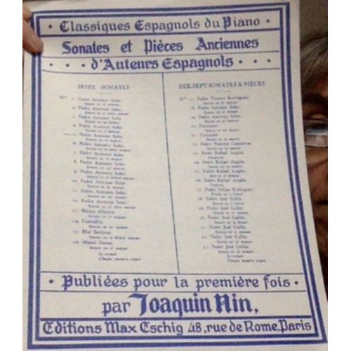 Padre Antonio Soler Sonate En Re Majeur Sonates Et Pièces Anciennes