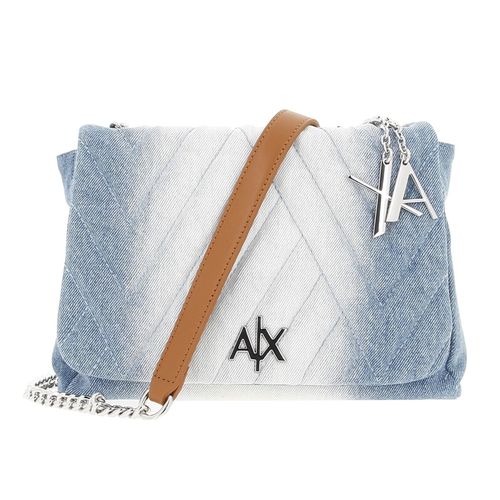 Sac à main Armani exchange Messenger bag denim Bleu marine