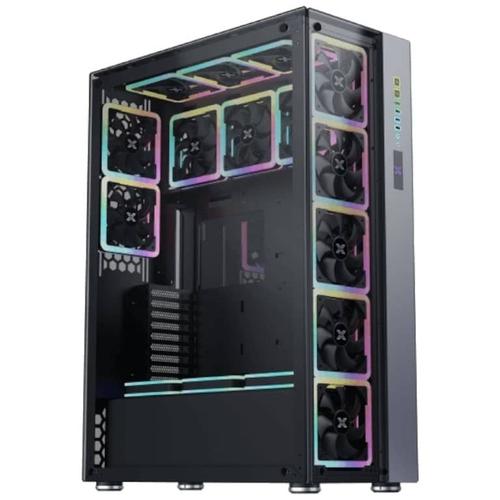 Boitier PC Grand Tour E-ATX Xigmatek Elysium II avec panneaux vitrés - Noir/Gris