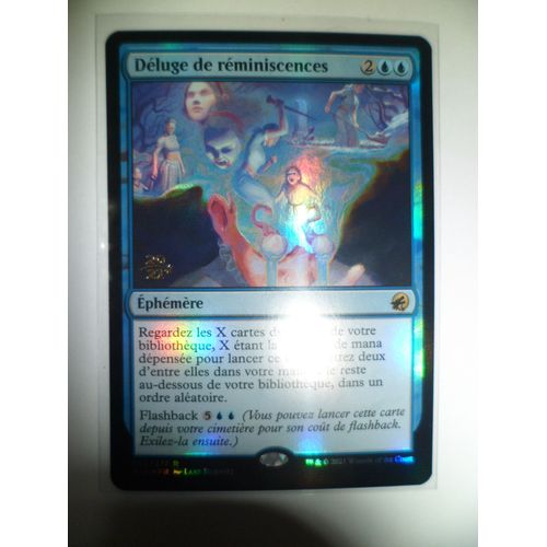Déluge De Réminiscence - Innistrad Chasse De Minuit 62/277 Rare - Magic Vf - Foil Avant-Première 2021