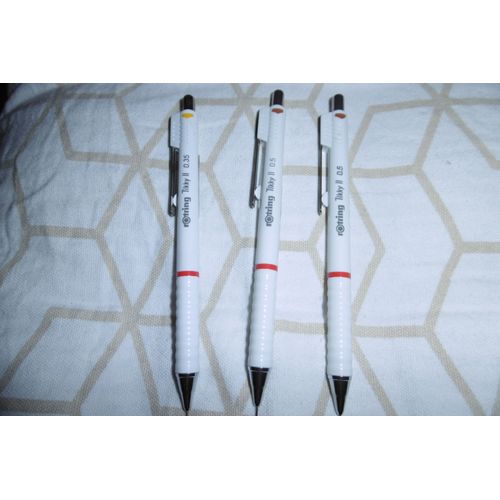 Porte Mines Calibrée Tikky Ii Rotring 0.35 Et 0.5 Lot De 3