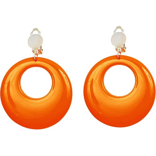 Paire De Boucles D'oreilles Pour Femmes Adultes,Années 80,Disco,Néon,Carnaval,Fêtes À Thème