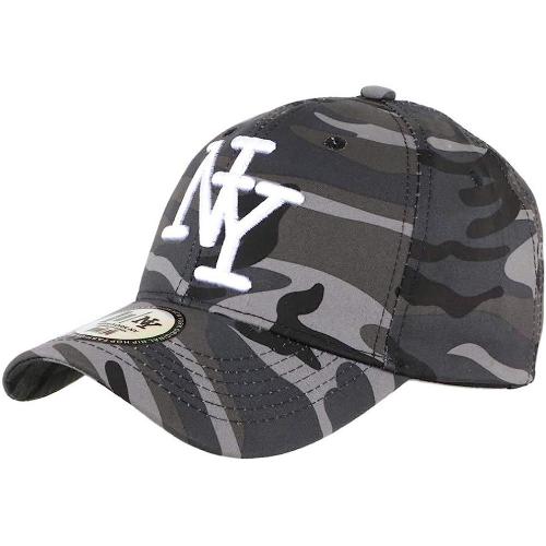 Casquette NY Camouflage Gris Fashion Baseball Kaptyn - Homme