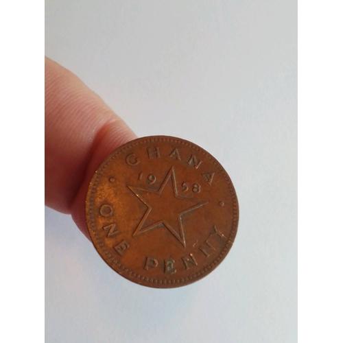 Monnaie 1 Penny Ghana 1958