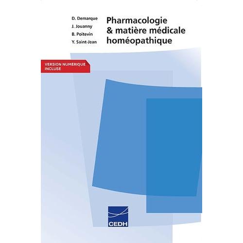 Pharmacologie Et Matière Médicale Homéopathique