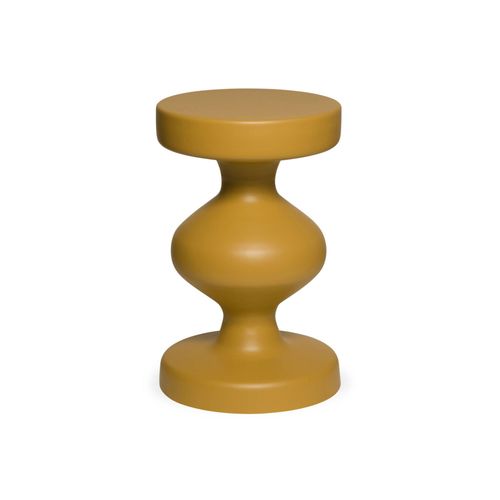 Table D'appoint. Bout De Canapé. Table De Chevet En Métal. Moutarde. Hawa Ø29.5 X H 47cm
