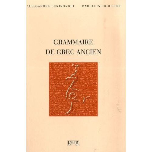 Grammaire De Grec Ancien