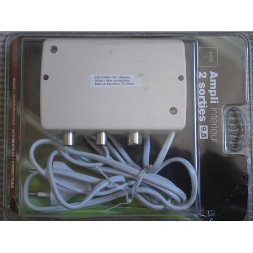 Amplificateur d' antenne, intérieur, 2 sorties 9,5