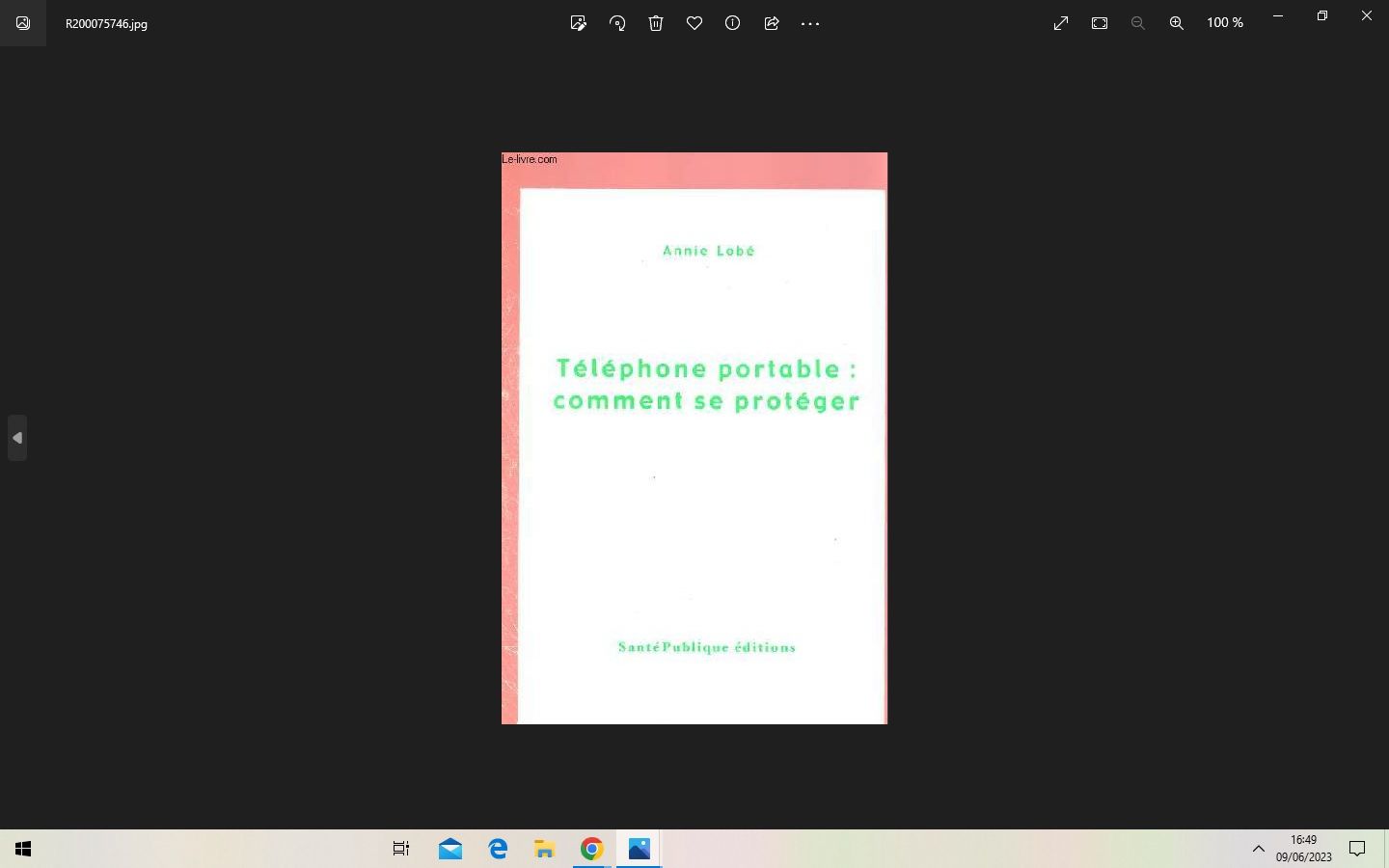 Livre Téléphone portable comment se protéger par Annie Lobé