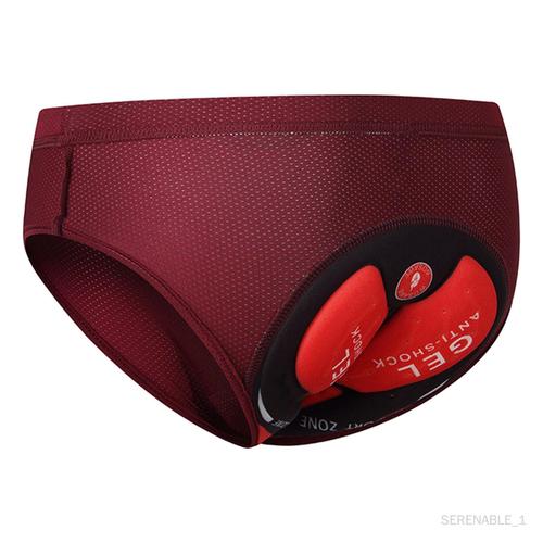 Vtt Vélo Sous-Vêtements Vélo Sous-Vêtements Slips Pantalons Culottes Vélo Shorts Adsorbant Hommes Rembourré Shorts De Cyclisme Pour Voyage, Moto, Vélo , Xl Homme Deep Red Xl