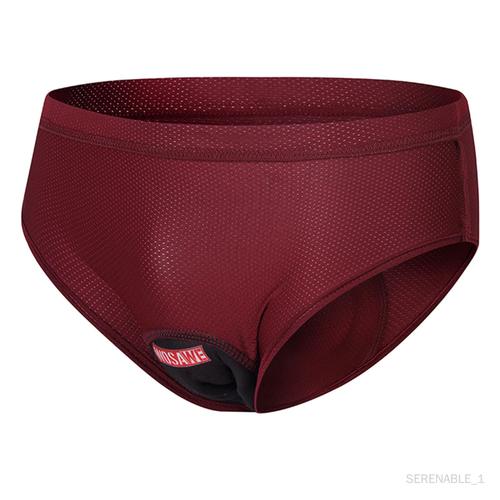 Vtt Vélo Sous-Vêtements Vélo Sous-Vêtements Slips Pantalons Culottes Vélo Shorts Adsorbant Hommes Rembourré Shorts De Cyclisme Pour Voyage, Moto, Vélo , Xxl Homme Deep Red Xxl