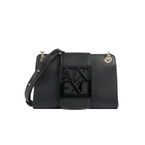 Sac bandoulière Armani Exchange signature Femme Noir