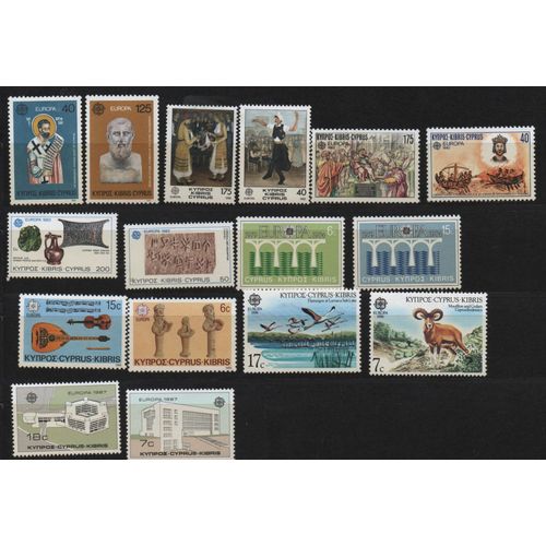Chypre Timbres Europa 1981-1987