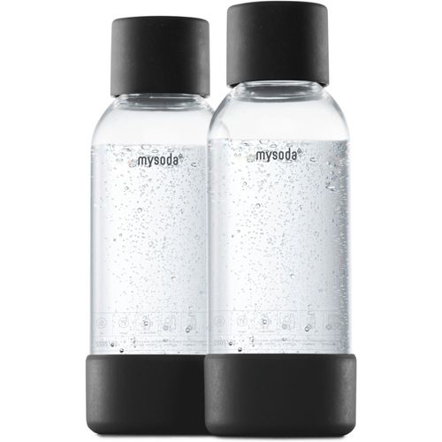 MySoda - Bouteille - pour machine à soda - noir (pack de 2)