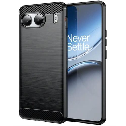 Coque Pour Oneplus Nord 4 - Housse Etui Silicone Gel Carbone + Verre Trempe - Noir
