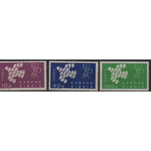 Chypre Timbres Europa 1961-1962-1963
