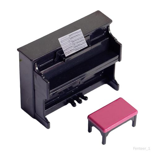 Avec Tabouret Enfants Pour 6 Maison De Poupée Décoration Jouer Jouets , Noir W