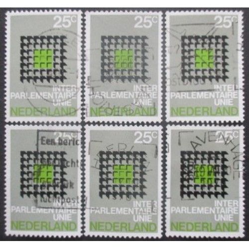 Pays-Bas N°916 X 6 Oblitéré