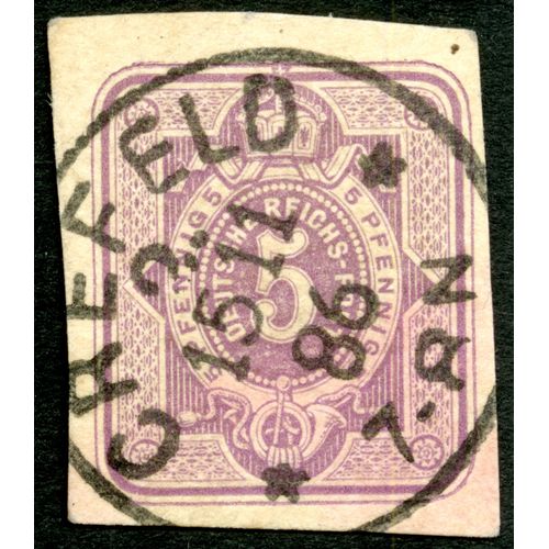 Timbre Oblitéré Sur Fragment Deutsche Reichs, 5 Pfennig