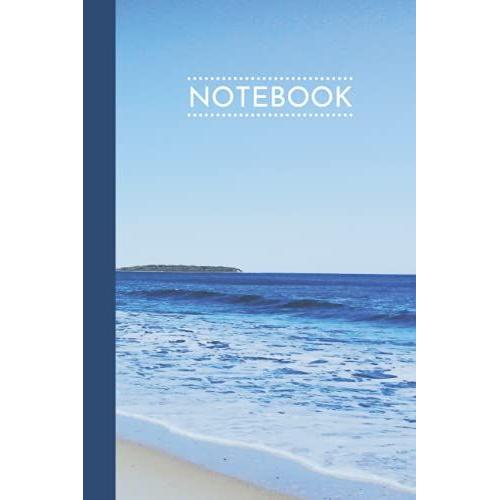 Notebook: Sandy Beach Cover Blank Lined Journal