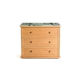 La Redoute Intérieurs - Commode 3 Tiroirs Chêne Et Marbre, Ajulne - Naturel