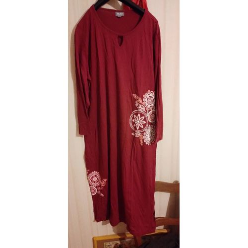 Robe De Chambre Bordeaux Taille 46/48 Neuve