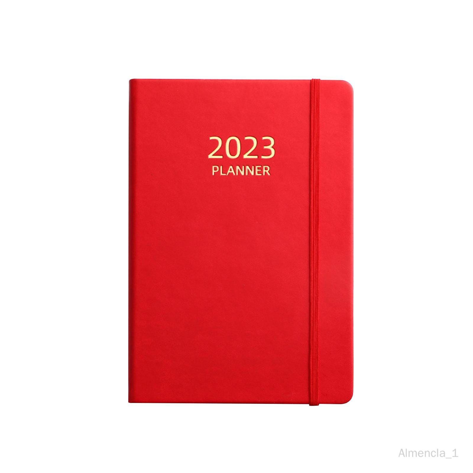 Carnet de notes A5, 2023 agenda hebdomadaire planificateur bloc