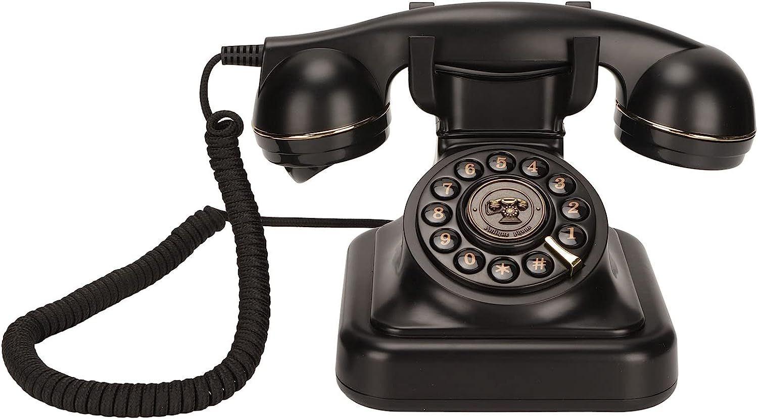 Acheter Téléphone filaire de bureau années 80, style rétro vintage, téléphone  fixe, support de téléphone fixe, volume de sonnerie