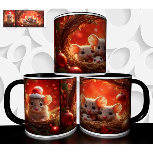Mug Tasse À Café - Mug De Noel Souris 2932