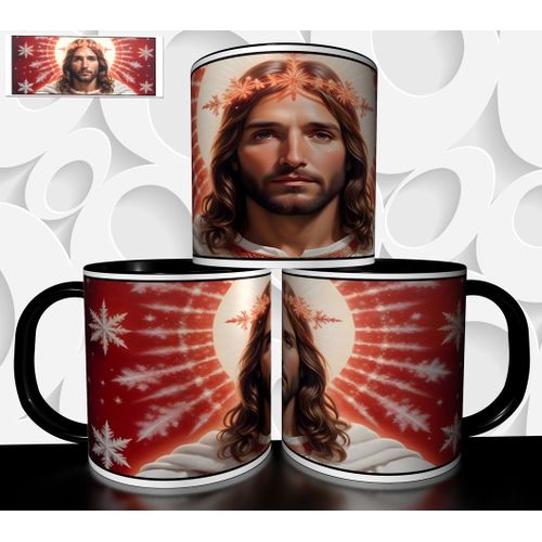 Mug Tasse À Café - Mug Illustration Jesus Christ Ange Marie Christianisme 2912