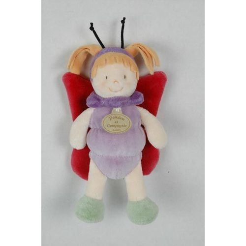 Doudou Et Compagnie - Le Papillon - Doudou Insectes 18 Cm