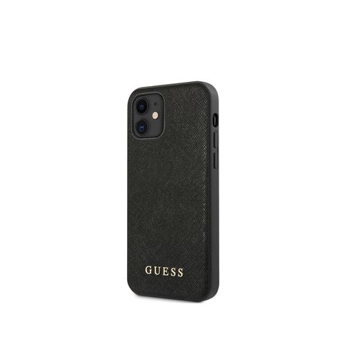 Coque Pour Apple Iphone 12 Mini Saffiano Guessnoir