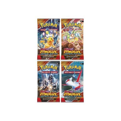 Pokémon Jcc - Écarlate Et Violet - Pack De Booster Blister Ev08 Étincelles Déferlantes (1 Booster Aléatoire)