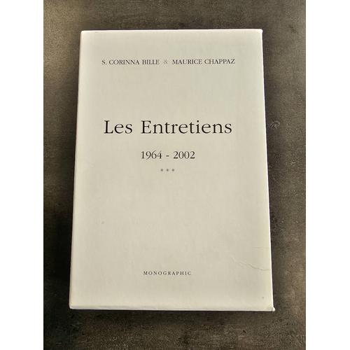 Les Entretiens 1964-2002 -  3 Volumes Dans Un Coffret Cartonné