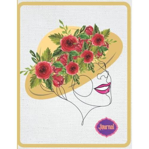 Single Line Woman Face Journal: Beautiful Journal Notebook For Mother And Women
