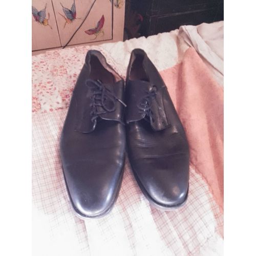 Chaussures En Cuir Noires 40 Vintage Années 90 Eden Park.