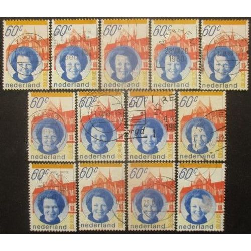 Pays-Bas N°1131 X 13 Oblitéré