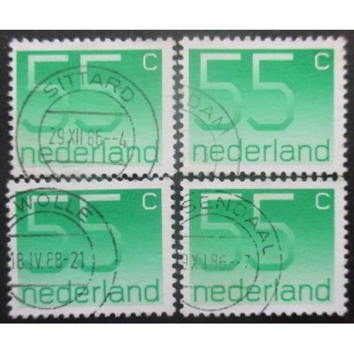 Pays-Bas N°1153 X 4 Oblitéré