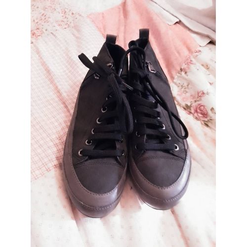 Baskets Noires Côtés Zippés 36 Geox.
