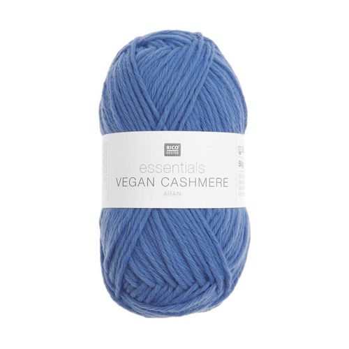 Fil À Tricoter Essentials Vegan Cashmere Aran - Rico Design 06 Bleu