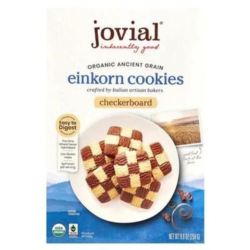 Jovial, Cookies Biologiques Au Petit Épeautre, Damier, 8,8 Oz (250 G)