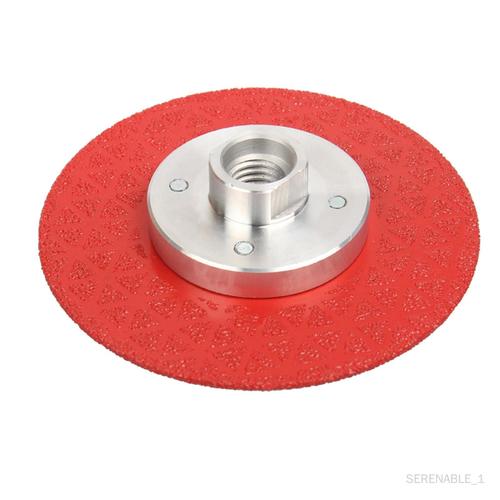 Disque de meulage diamanté brasé sous vide Roue de coupe Coupe Porcelaine Béton Pierre Tampons de ponçage M14 rouge grossier