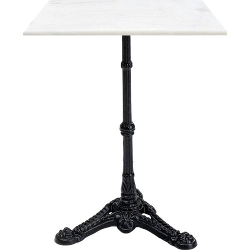 Table Bistrot Carrée 60x60cm Marbre Blanc Kare Design