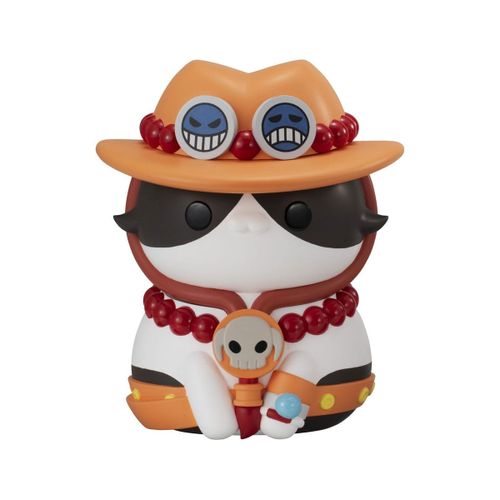 One Piece - Figurine Mega Cat Project Nyanto! The Big Nyan Piece Series Trading Figure Portgas D. Ace 10 Cm