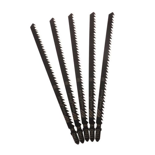 Scie sauteuse longue T744D,coupe très rapide du bois et des produits en bois,outil à main de travail,calcul,180mm,5 pièces #B